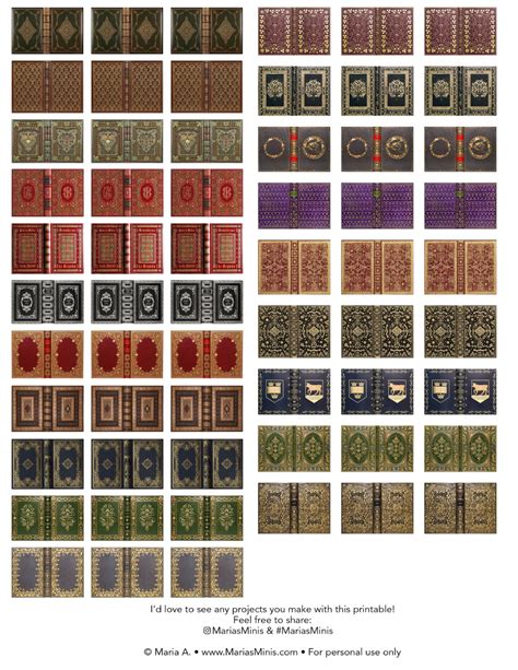 Miniature Book Template