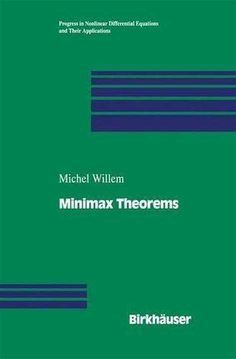 Minimax Theorems 1st Edition Reader