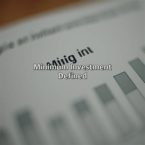 Minimum Investment: