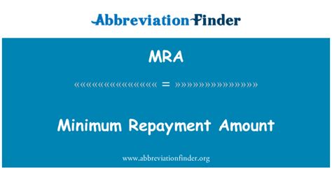 Minimum Repayment Amount: