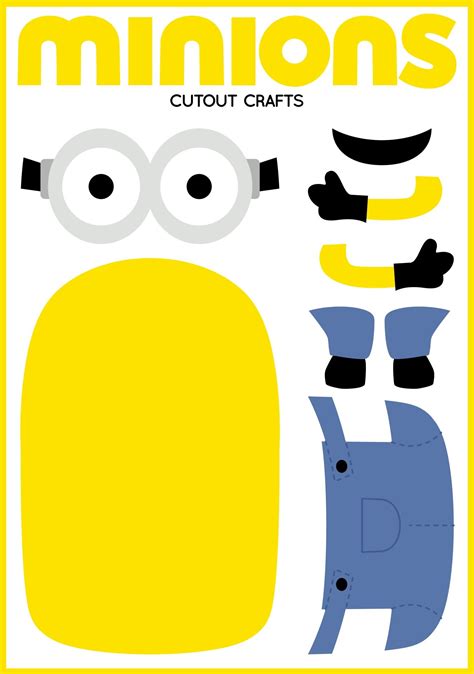 Minion Cutouts Template