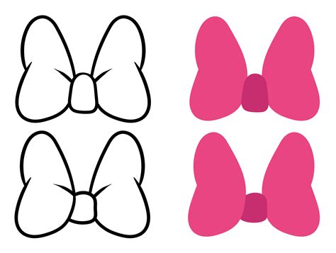 Minnie Mouse Bow Template