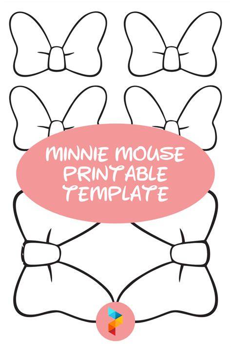 Minnie Template Printable