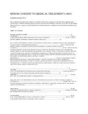 Minor Consent To Medical Treatment Laws Ndaa Ebook Kindle Editon