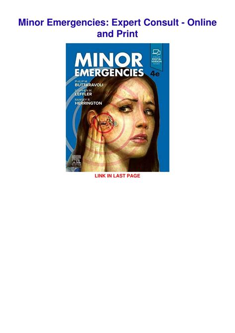 Minor Emergencies Expert Consult Online and Print 3e PDF