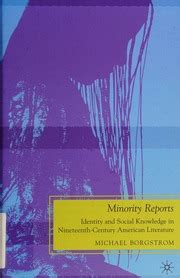 Minority Reports Identity and Social Knowledge in Nineteenth-Century American Literature Kindle Editon