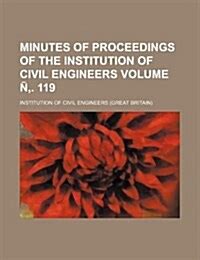 Minutes of Proceedings of the Institution of Civil Engineers Volume 140 Epub