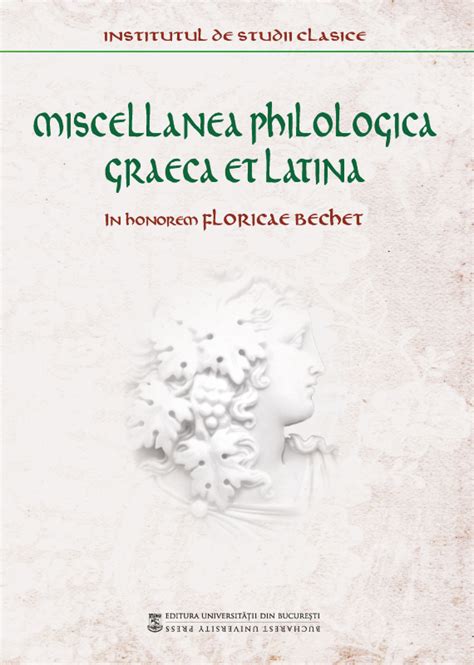 Miscellanea Philologica PDF