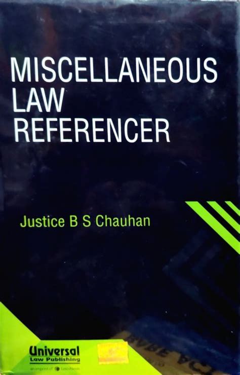 Miscellaneous Law Referencer Reader