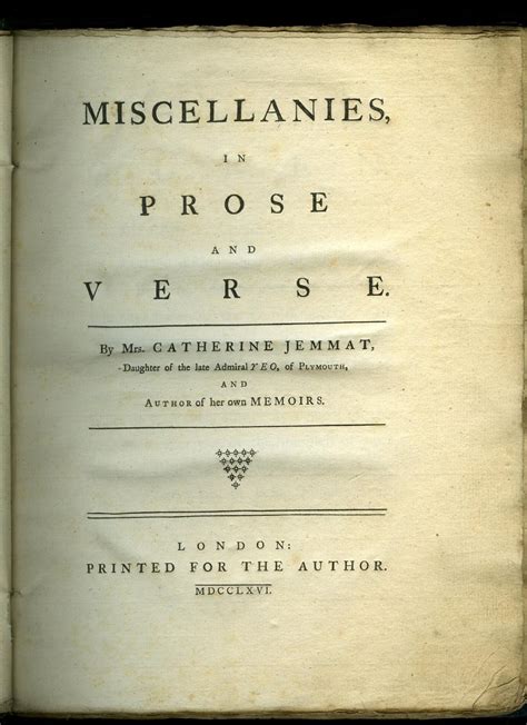 Miscellanies in Prose and Verse Doc