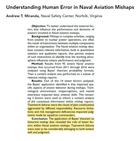 Mishaps, Blunders, and Near Misses: How Human Error Can Lead to Catastrophic Accidents