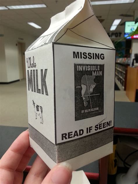 Missing Person Milk Carton Template