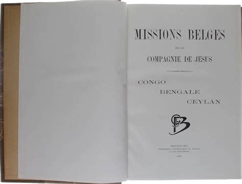 Missions Belges de La Compagnie de J Sus... Epub