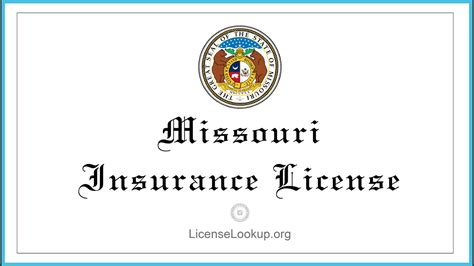 Missouri Insurance License Lookup: A Comprehensive Guide