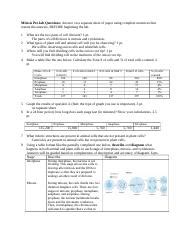 Mitosis Pre Lab Answers PDF