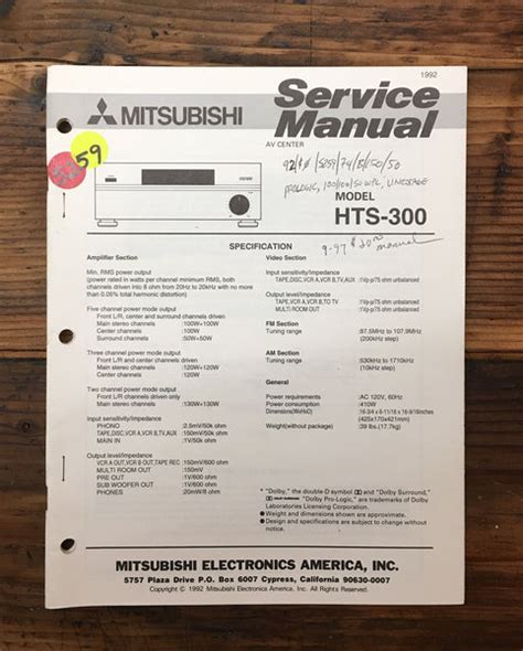 Mitsubishi Service Manual Hts 100 Ebook Reader