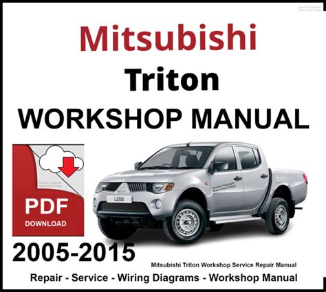 Mitsubishi Triton 1999-2005 Service Repair Manual PDF Epub