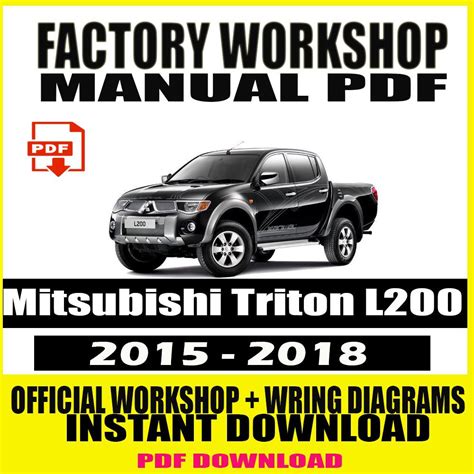 Mitsubishi Triton Pdf Service Repair Workshop Manual Reader