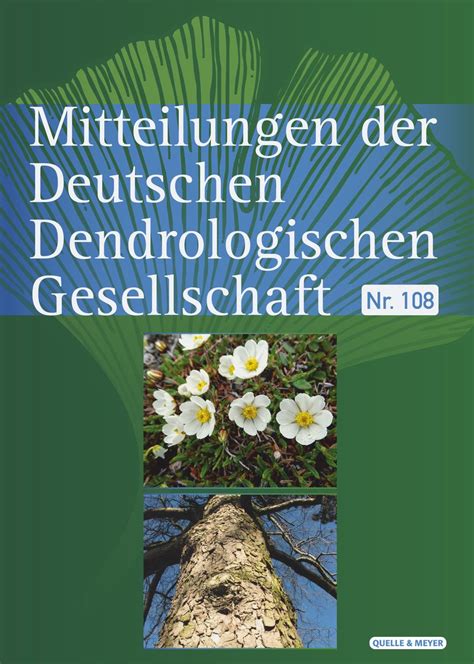 Mitteilungen Der Deutschen Dendrologischen Gesellschaft... Reader