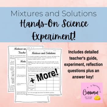 Mixtures And Solutions Experiments Epub