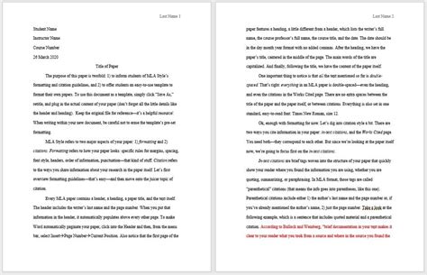 Mla Format Microsoft Word Template