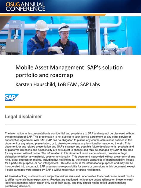 Mobile Asset Management Saps Solution Portfolio And Roadmap Reader