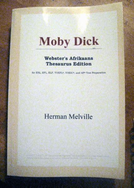 Moby Dick Webster s Albanian Thesaurus Edition Kindle Editon