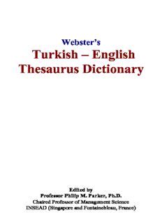 Moby Dick Webster s Turkish Thesaurus Edition PDF