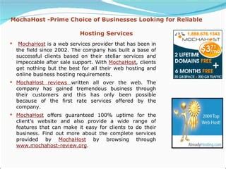 MochaHost customer support reviews and technical assistance