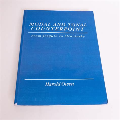 Modal and Tonal Counterpoint: From Josquin to Stravinsky Ebook Doc