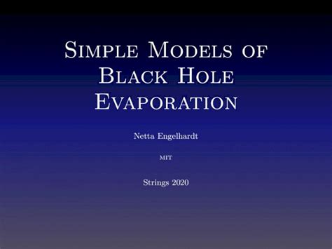 Modeling Black Hole Evaporation PDF