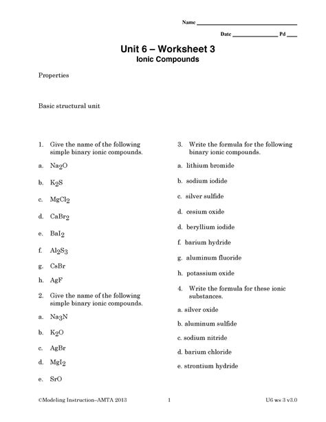 Modeling Chemistry U6 Ws 3 V2 Answers Doc