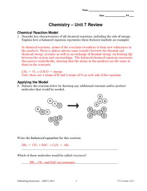 Modeling Chemistry Unit 7 Test Answers Reader