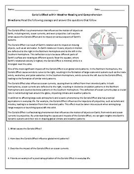 Modeling The Coriolis Effect Lab Answers Doc