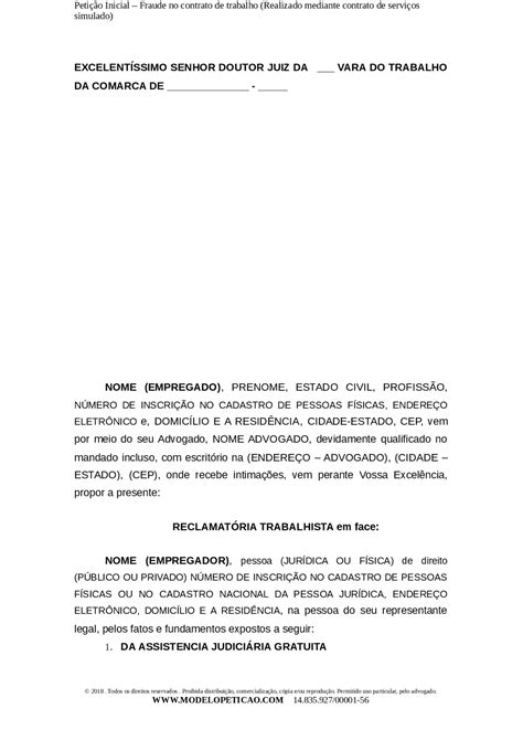 Modelo de Petição Inicial: Guia Completo para Elaborar Peças Eficientes