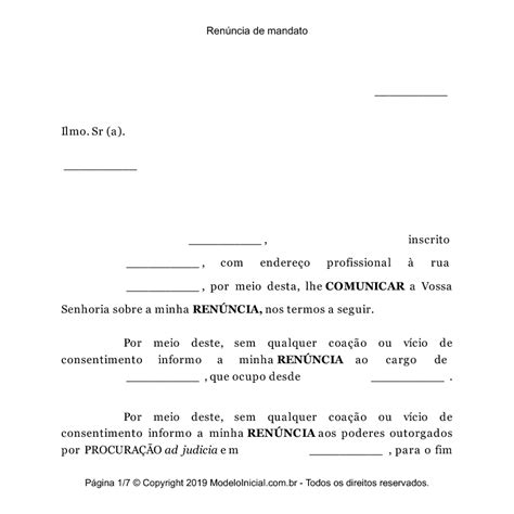 Modelo de Renúncia do Advogado: Guia Completo para Desligamentos Profissionais