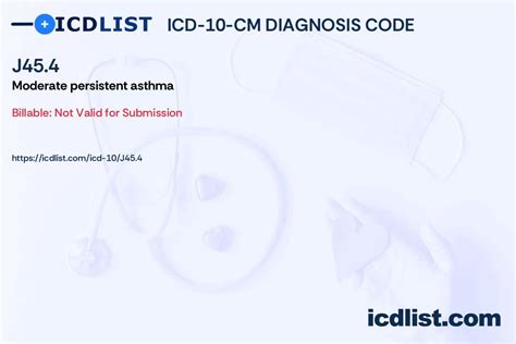 Moderate Persistent Asthma (ICD-10: J45.4)