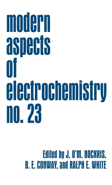 Modern Aspects of Electrochemistry 23 Epub