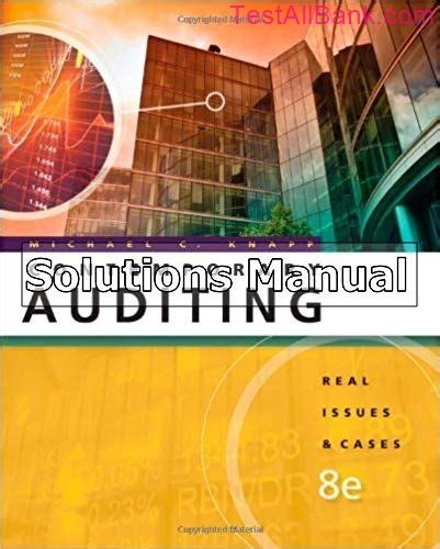 Modern Auditing 8th Edition Solutions Cases Reader