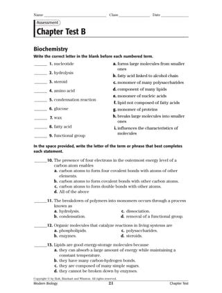 Modern Biology Chapter Tests With Answer Key Pdf Ebooks Ebook PDF