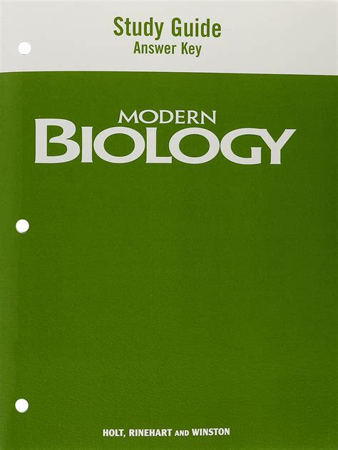 Modern Biology Rinhart And Winston Answer Key PDF