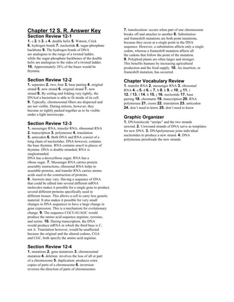 Modern Biology Section 12 Review Answer Key Reader