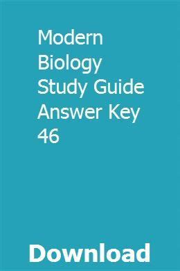 Modern Biology Study Guide Answer 46 PDF