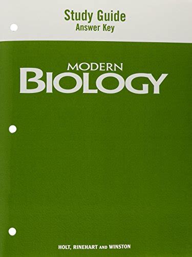 Modern Biology Study Guide Answer Key 1 Kindle Editon