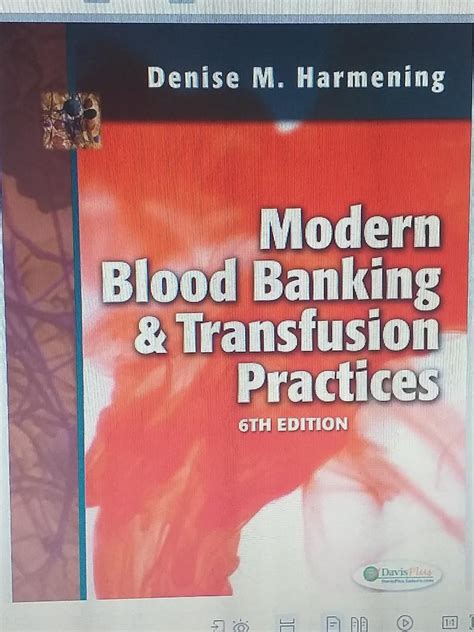 Modern Blood Banking and Transfusion Practices, by Harmening, 5th Edition Ebook Doc