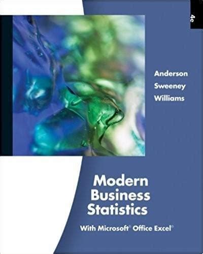 Modern Business Statistics with Microsoft Office Excel 4th Edition Doc