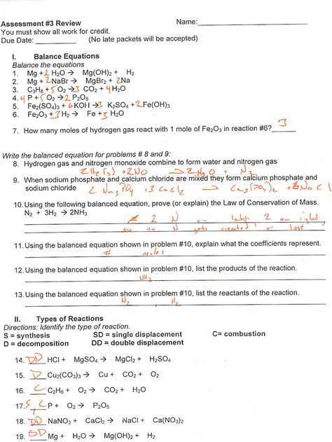 Modern Chemistry Chapter 3 Review Answers PDF