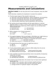 Modern Chemistry Review Measurements Calculations Answers PDF