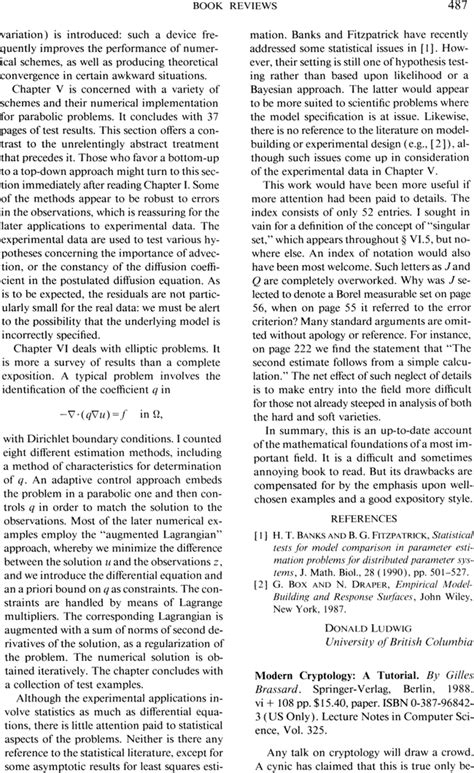 Modern Cryptology A Tutorial Doc