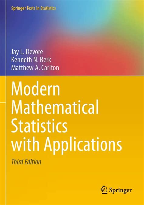 Modern Mathematical Statistics With Applications Solutions PDF